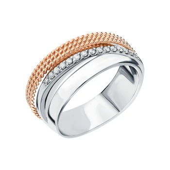 

Gold ring with diamonds sunlight sample 585