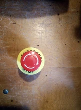 Interruptor de botón de parada de emergencia, equipo de elevación, bloqueo automático, tapa roja tipo seta 1NO 1NC DPST, CA 660V 10A