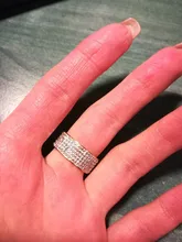 Anillo de acero de estilo Retro Vintage para mujer, joyería de 5 fila de cristales transparentes, anillos de boda de compromiso de acero inoxidable a la moda, gran oferta