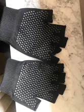 GobyGo-guantes deportivos de Yoga para hombre y mujer, 1 Uds., antideslizantes, para gimnasio, entrenamiento, culturismo, medio Protector de mano y dedos