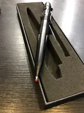 Bolígrafo táctico multifunción de autodefensa, interruptor de perno, bolígrafo de aleación de aluminio, interruptor de vidrio de emergencia, caja de regalo EDC