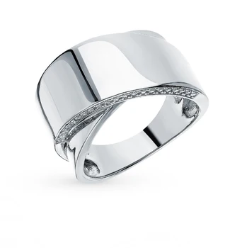 

Silver ring with cubic zirconia sunlight sample 925