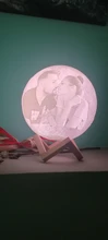 Moon-Lamp Night-Light Gift Custom Girlfriend Photo/text Rechargeable Dropship Kids Personalized