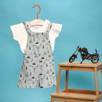 

ebebek HelloBaby Basic Baby Dungarees T-shirt Set