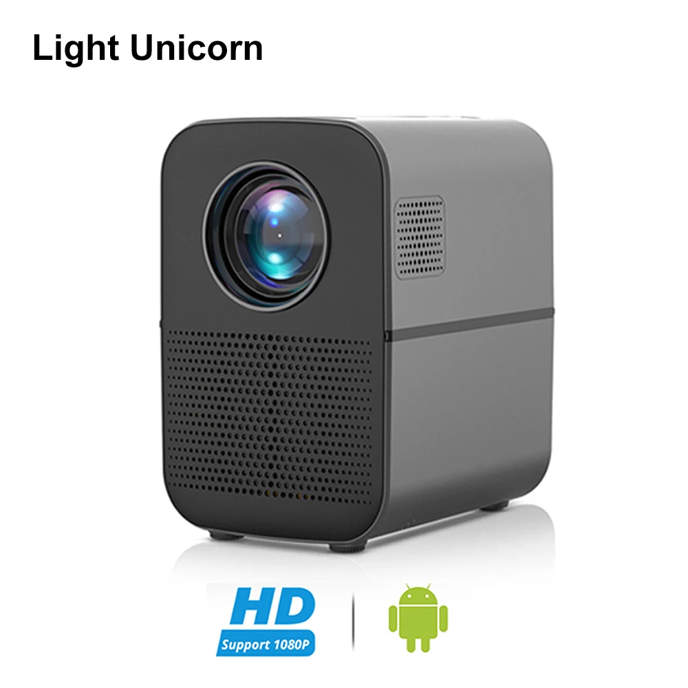 1080p projector Light Unicorn M6A 720P LED Projector WiFi Android proyector with Bluetooth Speaker Max Support 1080 Video Beamer For Home Cinema best projector for home theater