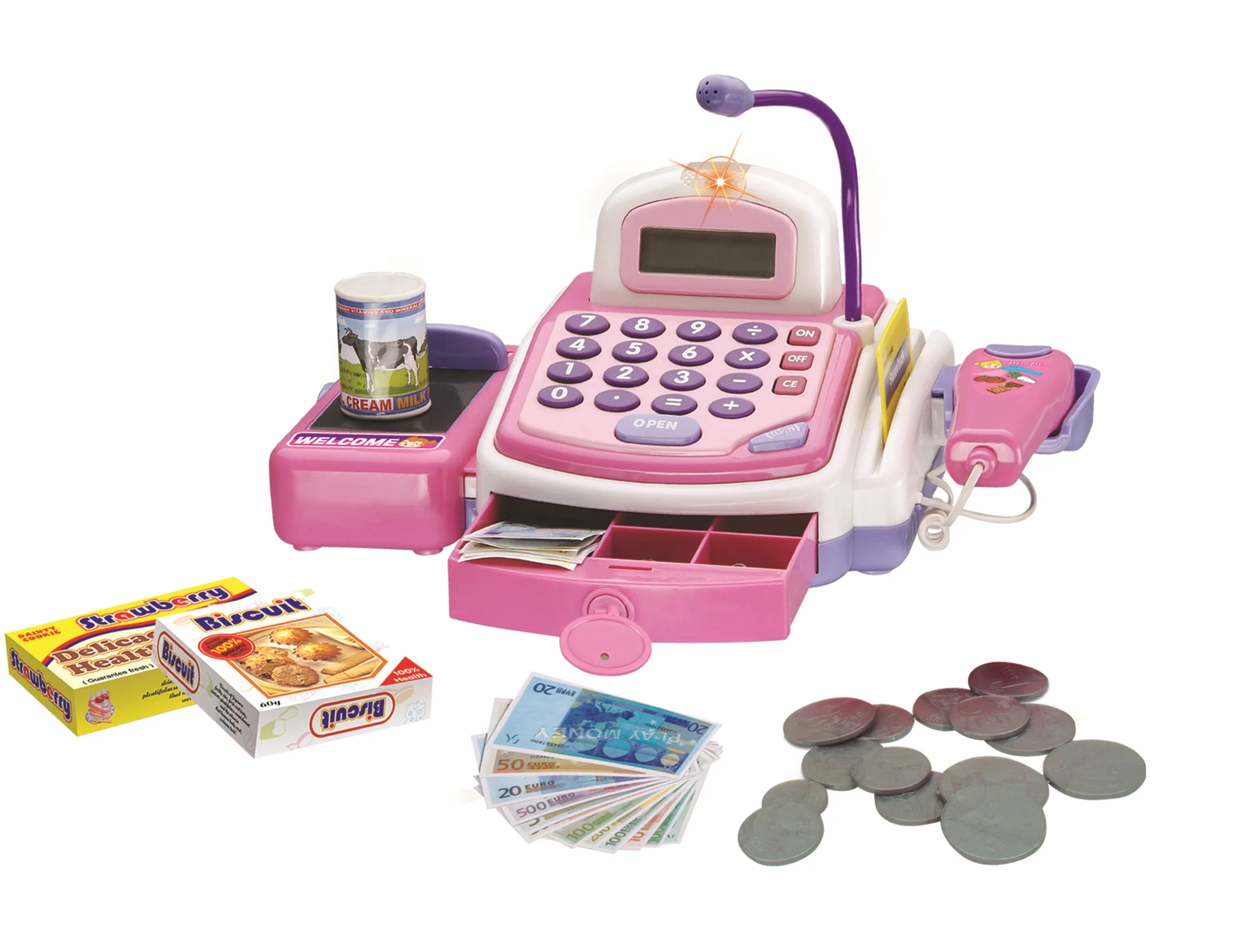 Cash Register Toy With Conveyor Belt
