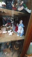 Casa de muñecas en miniatura de porcelana, modelo de personas, decoración para niños y niñas, 1/12