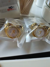 Chupete con diamantes de imitación para bebé, cadena con 26 letras de silicona, regalo para Baby Shower, sin BPA