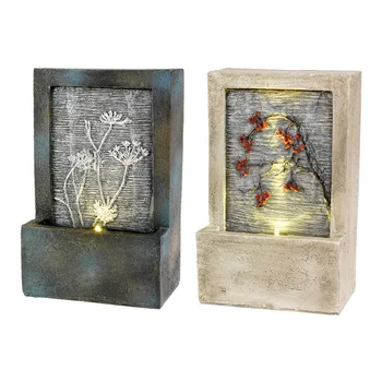 

WATER FOUNTAIN WATERFALL WITH LED 9,5X15X23CM ASSORTED MODELS