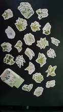 Jasmine-pegatinas de papelería para plantas y flores, pegatinas de papel autoadhesivas de Gardenia, etiquetas decorativas para álbum de recortes, planificador diario