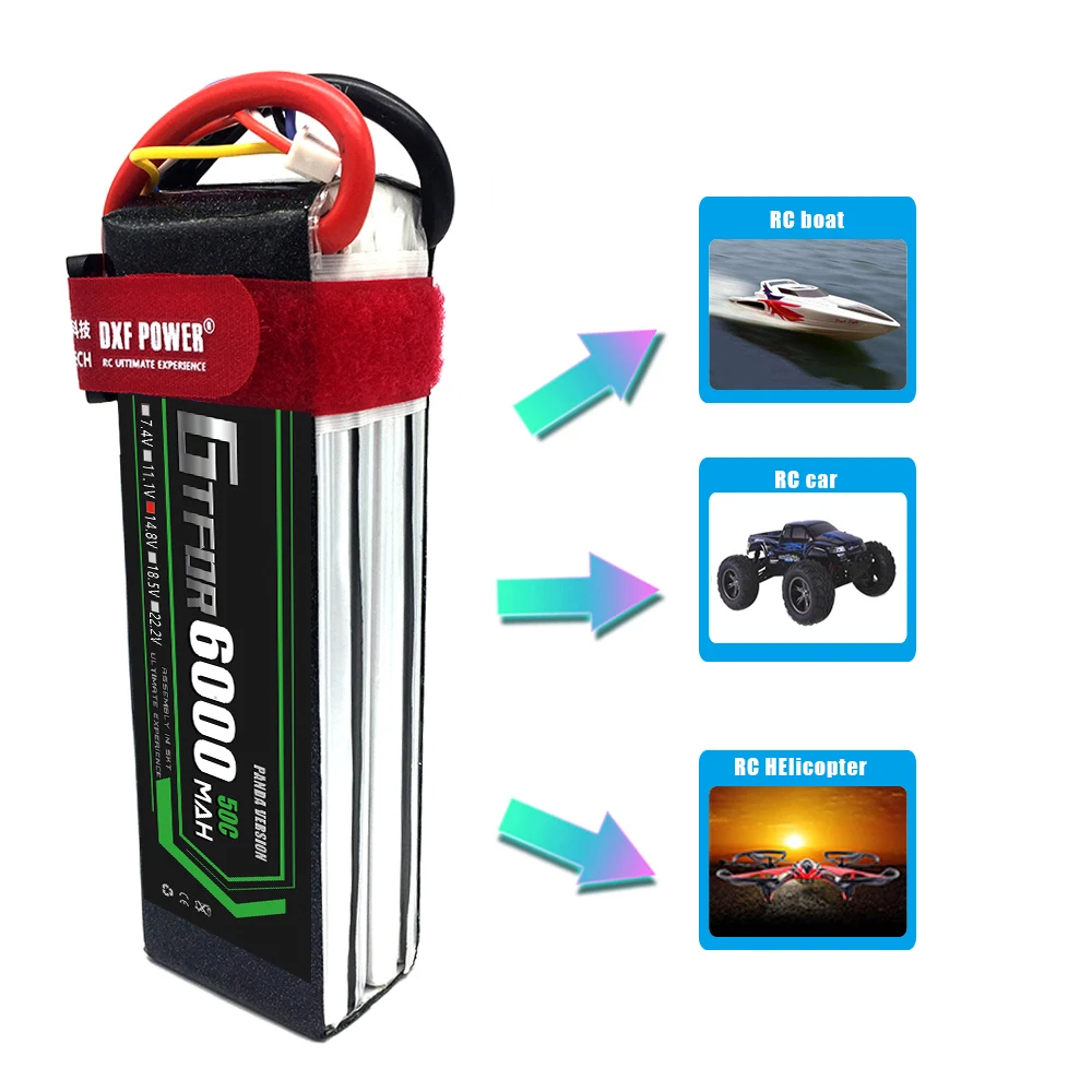 GTFDR Lipo аккумулятор 4S 14 8 в 6000 мАч 50C Burst 100C литий полимерная батарея AKKU для