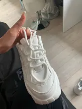 Zapatillas gruesas vulcanizadas informales para mujer, zapatillas de plataforma alta con cordones, color negro, 2020