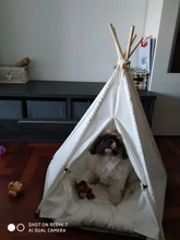 Tienda de campaña portátil para mascotas, casa para animales domésticos con cojín grueso, disponible en 6 colores, para cachorros, perros, gatos, de interior y exterior, ideal para ir de excursión