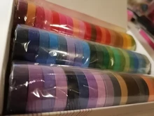 Conjunto de cintas Washi básicas, listones de colores sólidos arcoiris, autoadhesivos, para decoración y recortes, articulo de papelería para diario, 60 unidades por paquete