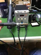 Estación de soldadura 2 en 1, 8586, 760W, 220V, pistola de aire caliente, soldadura de hierro SMD, BGA refundido, herramientas de reparación de soldadura