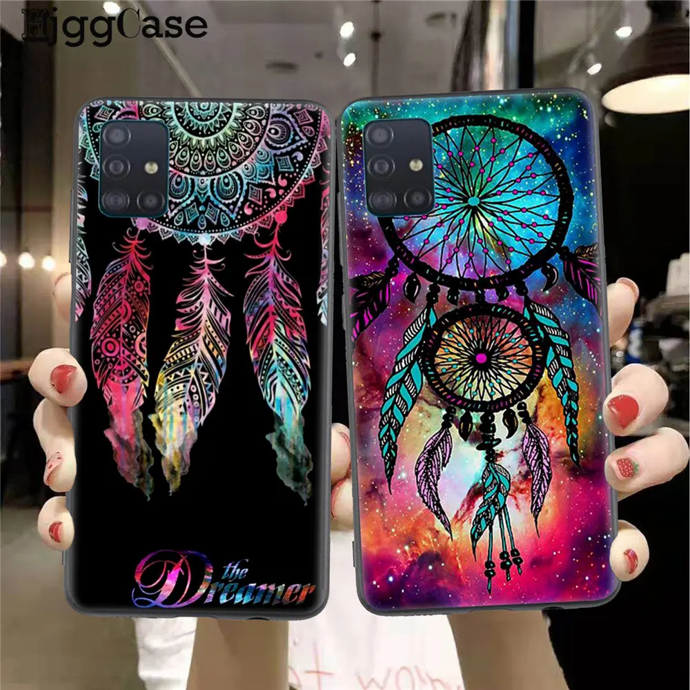 Перо в стиле Ловец снов Для Coque Samsung A10 A20 A30 A40 A50 A70 2019 A51 A71 A6 A8 плюс 2018 чехол для