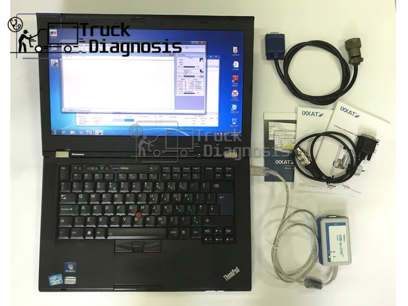 Для MTU диагностический комплект (USB к CAN V2) набор с ADEC + MUT MEDC T420 полный для