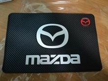 Alfombrilla antideslizante con logotipo de coche, soporte de teléfono antideslizante para Mazda 2, Mazda 3, MS, Mazda 6, CX-5, CX3, CX5, Artzma 6, estilismo de coche