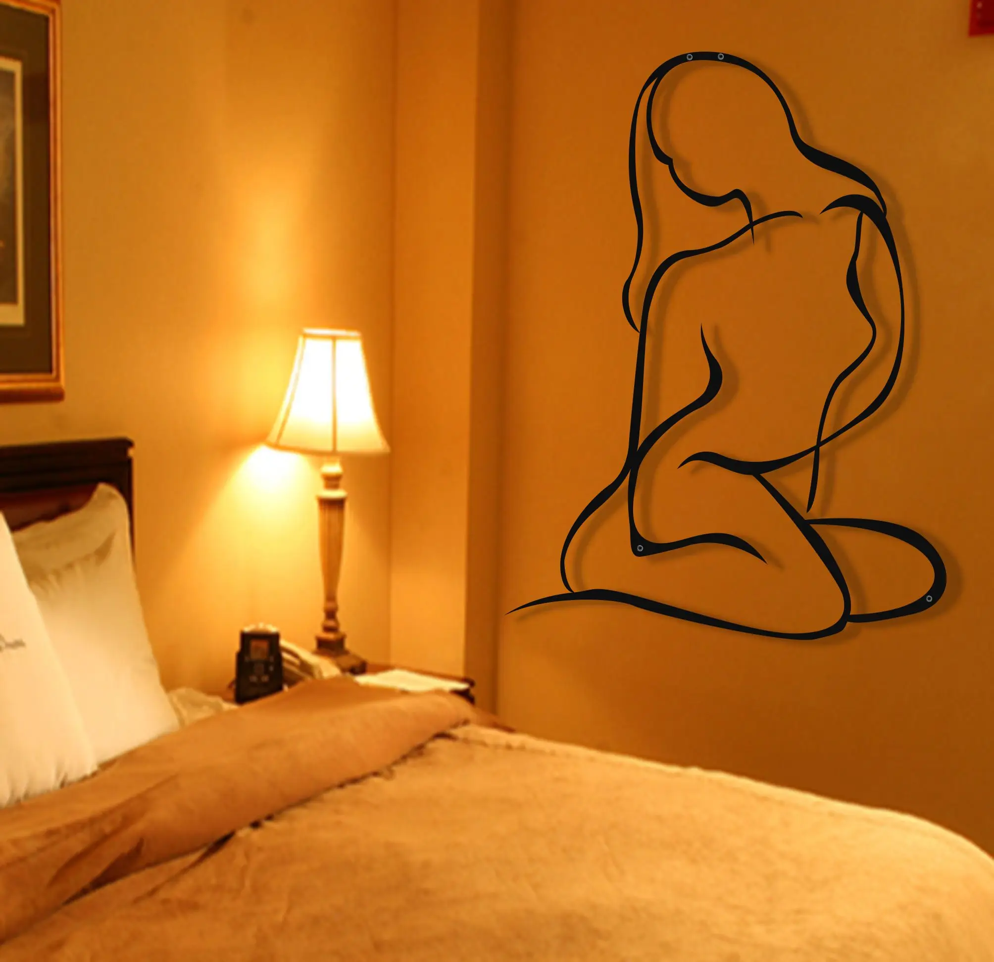 

Metal Wall Art, Beauty, Minimalist Wall Decor Woman Silhouette, Metal Wall Decor, Nude Female Portrait, Woman Art Fashion Art