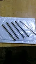 Envío Gratis 5 uds. De pines multiusos: macho-40 pines 1x40 conector de pines macho de una sola fila tira divisible para Arduino
