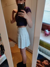 Vestido corto plisado de cintura alta para niñas, falda de tenis, uniforme con pantalones cortos interiores, ropa interior para bádminton, animadora