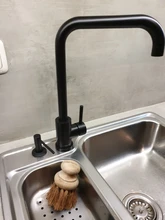 Sink Soap-Dispenser Pump Detergent Liquid Stainless-Steel Kitchen Black Solid Large-Capacity