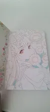 El reino de las niñas Anime Avatar dibujado a mano libro de colorear dibujos animados Loli acuarela pintura libro de técnicas