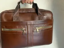 WESTAL-maletín de piel auténtica para hombre, maletín de cuero natural para ordenador portátil, 2019