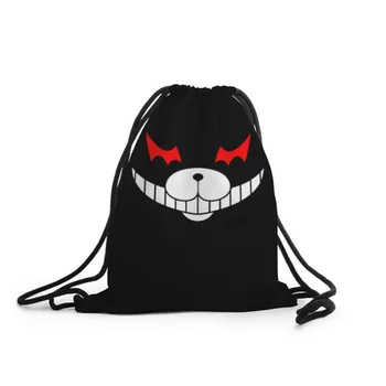 

Рюкзак-мешок с принтом Monokuma для мальчиков и девочек, для работы в школе, для путешествий с ноутбуком, водонепроницаемый