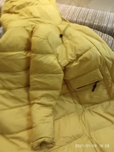 Women Jacket Collection Winter Parka Windproof Coat-Length New MIEGOFCE Contrast-Design