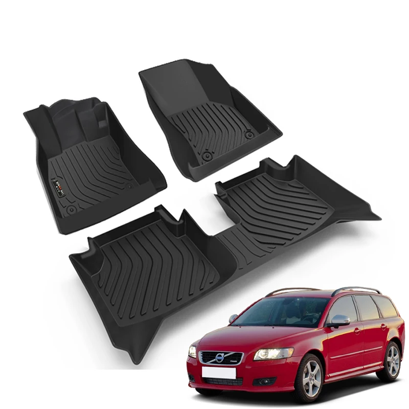Car Floor Rubber Mats For Volvo V50 2005 2006 2007 2008 2009 Women