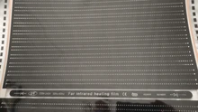 Película de calentamiento por infrarrojos para suelo radiante, 50cm de ancho, todos los tamaños, 400w/m2, carbono AC220V