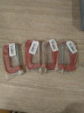 Iron Metal-Clamping Woodwork Adjust 25mm-100mm Heavy-Duty for Pads Soft-Jaw Red 1/3inch-c/W