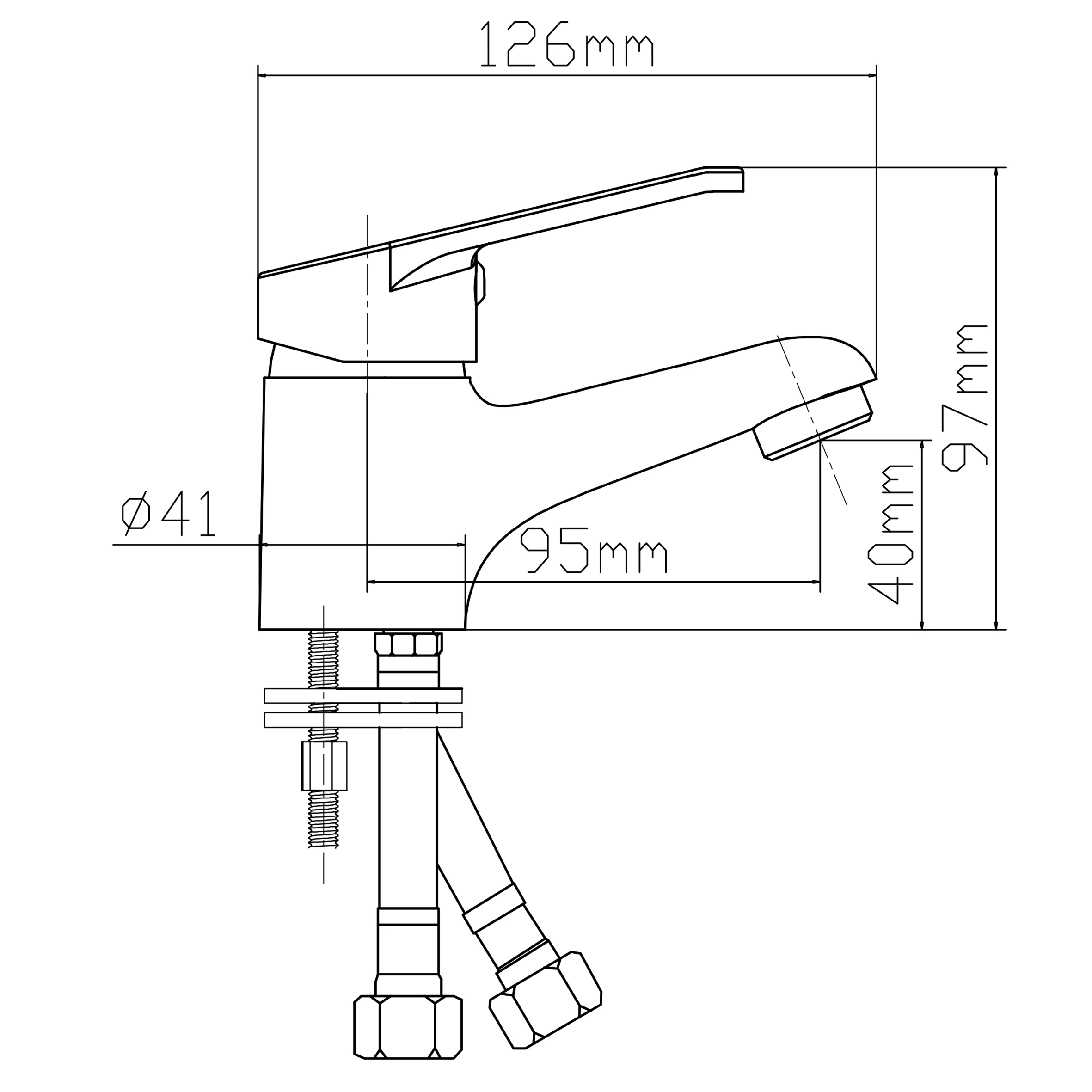 Смеситель для раковины LATUNO L10001