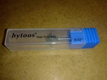 HYTOOS 10mm Diamante de rombo de uñas taladro 3/32 Rotary Burr cortadores para manicura taladro eléctrico accesorios uñas Mills Tools-D-7