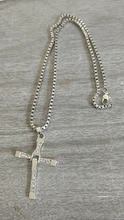 Zkceenier-collar con colgante de Cruz para Fast and The Furious, collar con colgante de cruz de Jesús, de cristal, Vin Diesel, regalo de joyería, 2019