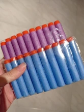 Dardos de repuesto para pistola de juguete para niños, 100 Uds., cabeza dura sólida de 7,2 cm, balas de juguete para pistolas de juguete, regalo de Navidad para chico