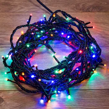 

Гирлянда Neon-Night "Твинкл Лайт" 10 м, черный ПВХ, 100 диодов, мультиколор