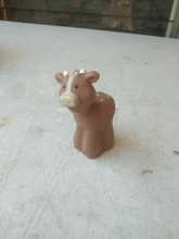 Figuras de Fisher para niños, mini personas, animales del zoo, ballena, león, juguetes de figuras de personajes animados, regalo de Navidad, 1 ud.