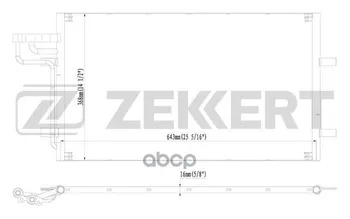 

Radiator cond. Ford C-Max 07- Focus II 04-zekkert art. mk-3033