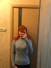 Cashmere Sweater Turtleneck Long-Sleeve Winter Pullovers Knitted Basic WOTWOY Autumn