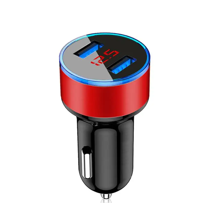 Автомобильный адаптер для быстрой зарядки с двумя портами 3.1A USB Автомобильное