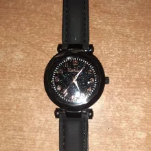 Reloj de pulsera con cielo estrellado para mujer, pulsera femenina romántica e informal, a la moda, Cuero Simple