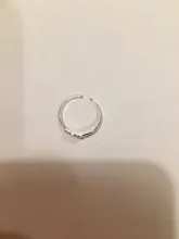 100% Real 925 Sterling Silver Love Heart Rings For Women Adjustable Rings