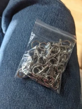 20 piezas de broche de pinza giratoria para llaveros, broche de pinza giratoria de oro, plata y bronce, llavero, accesorios de anillo de tecla dividida, cierres para fabricación de llaveros de 32mm