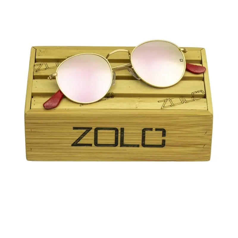 1980 c04 круглые розовые зеркальные солнцезащитные очки