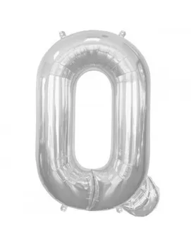 

Balloon Letter Q 86cm Silver-Foil Polyamide-NSB00212