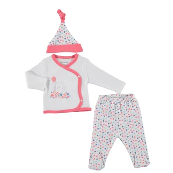 

ebebek Bambaki Colorful Balloon Baby Girl Bodysuit Hat Footed Pants