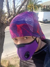Mascarilla deportiva de carbón activado, máscara con filtro para polvo PM 2,5, anticontaminación, para correr, entrenamiento, ciclismo de montaña o carretera, transpirable