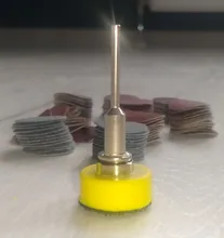 Discos de lijado de 1 pulgada + almohadilla de lijado de bucle, 1 pulgada + 1/8 pulgadas, conjunto mixto de lija, 100 Uds.